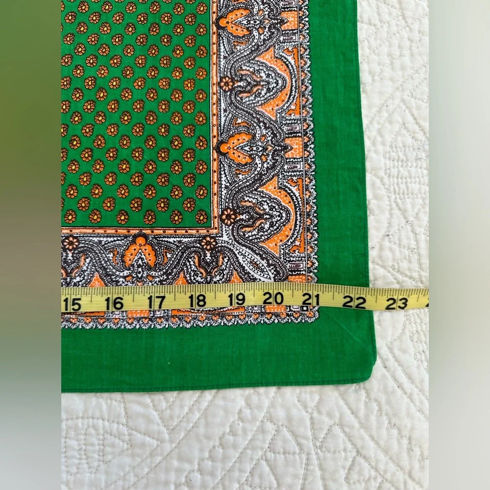 Set of 5 Cotton Bandanas | Boho Festival Hair Scarves | Paisley Wrap Set